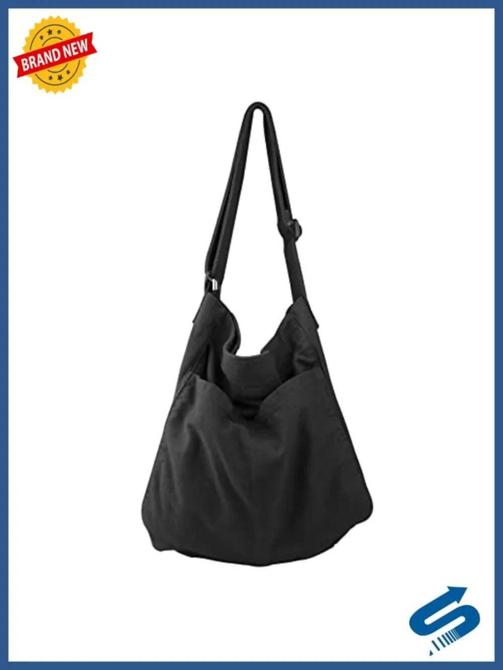 Canvas Hobo Crossbody Shoulder Tote Bag Multi-pocket Casual Purse Messenger